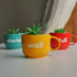 Wall Full of Stories | Painted Ceramic Wall Planter | Table Accessory | Personalised Gift | Home Decor